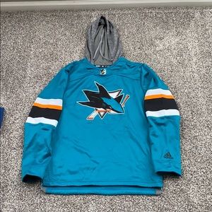 Men’s Adidas San Jose Sharks Jersey Hoodie
